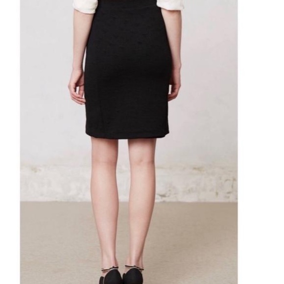 SALE!!ANTHROPOLOGIE DARK GREEN EMBROIDERED PANEL SKIRT💕 - Picture 8 of 9